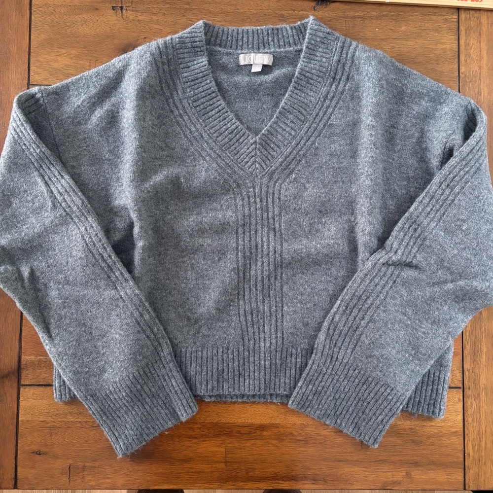 J. Crew Relaxed V-neck sweater in Supersoft yarn